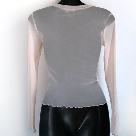 Forever 21 Sheer Long Sleeve Top - Picture 3 of 4